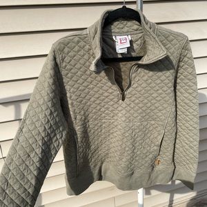 Olive Green sweatshirt Avalanche quarter zip